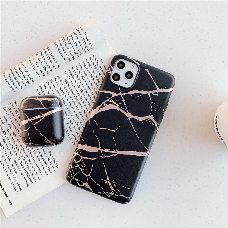 Bronzing Marble Headphone Case